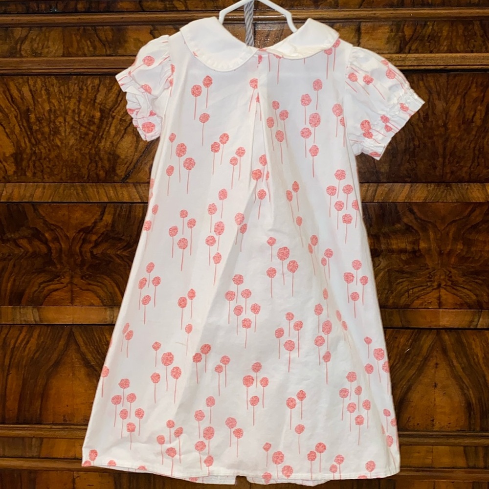 Red Beans pink and white dress